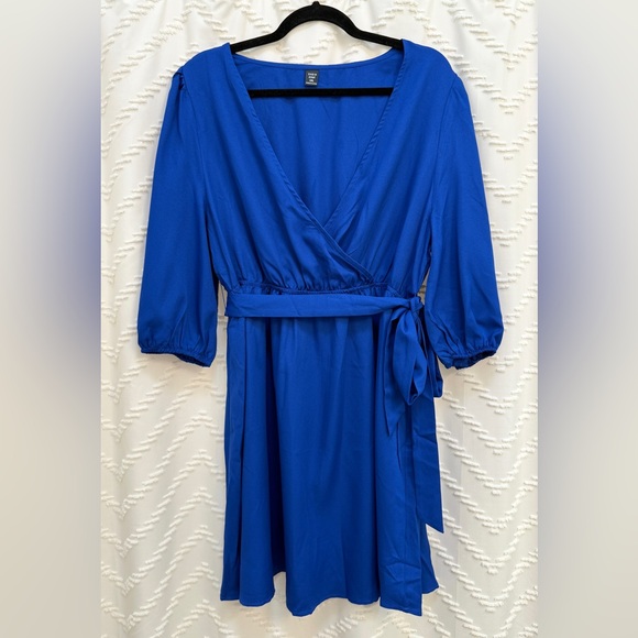 ๐ Royal Blue Mini Dress NWOT - Picture 3 of 7